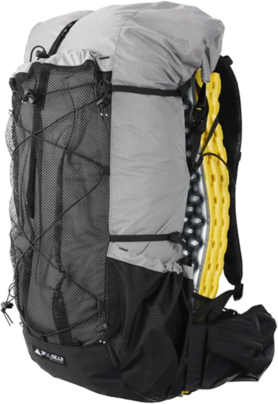 3F UL GEAR 56L Internal Frame Hiking Backpack, Lightweight Breathable Pack-Fix Trekking Poles & Moisture-proof Pads(Grey)