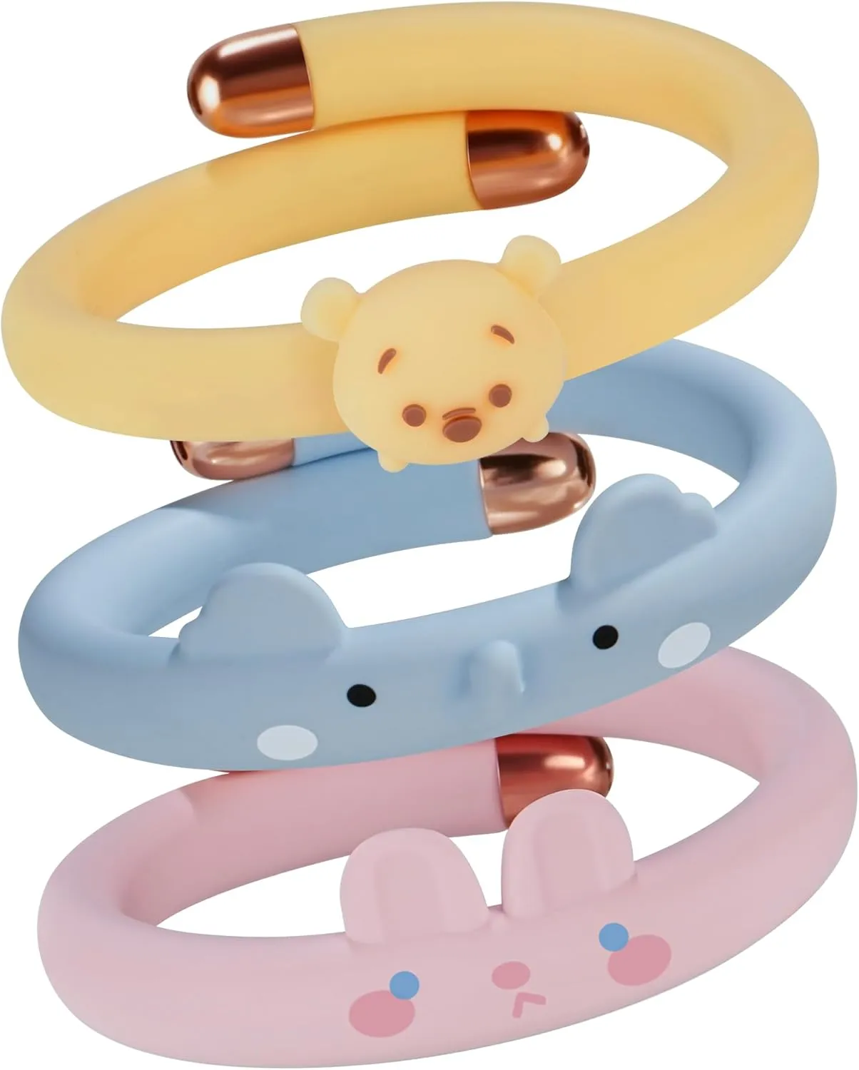 3Pack Mosquito Repellent Bracelets for Kids (Yellow, Blue, Pink)