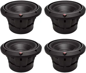 4) ROCKFORD FOSGATE P2D2-8 8" Punch 2000W 2-Ohm DVC Car Audio Subwoofers P2D28