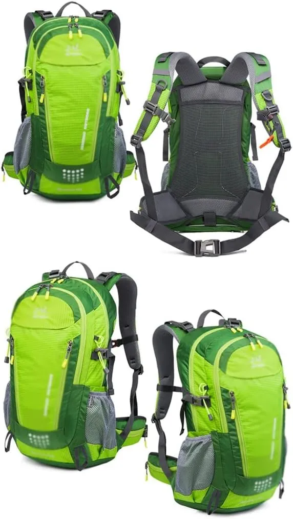 40L Camping Backpack Travel Hiking Backpack Outdoor Bag with Rain Cover(D)