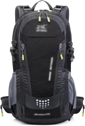 40L Camping Backpack Travel Hiking Backpack Outdoor Bag with Rain Cover(D)