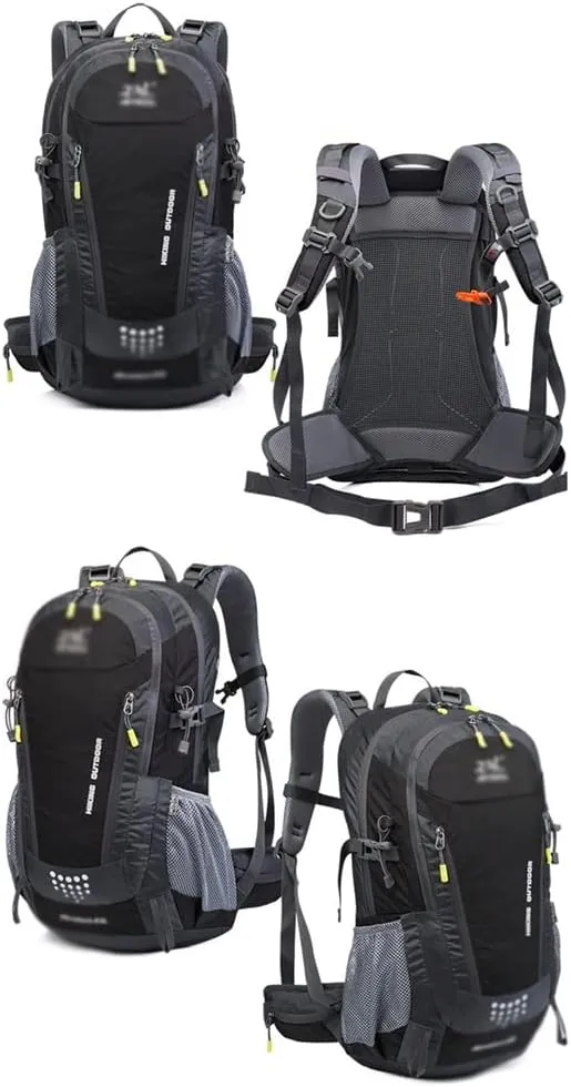 40L Camping Backpack Travel Hiking Backpack Outdoor Bag with Rain Cover(D)