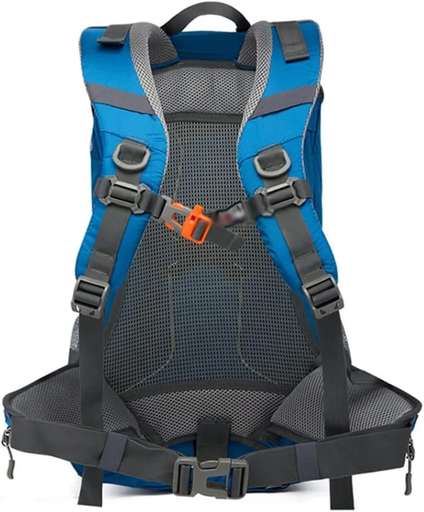 40L Men's Backpack Mountaineering Bag Hiking Outdoor Backpack Mountaineering Sports Bag(Black)