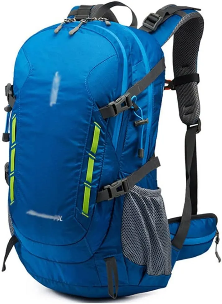 40L Men's Backpack Mountaineering Bag Hiking Outdoor Backpack Mountaineering Sports Bag(Black)