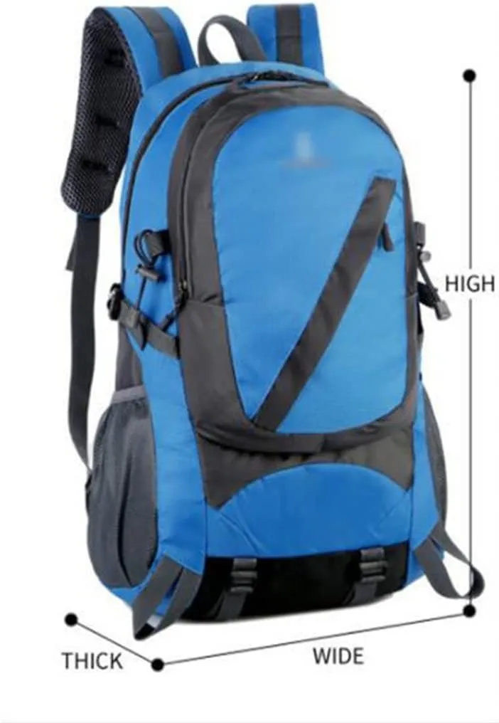 40L Outdoor Sports Backpack Travel Backpack Large Capacity Hiking Bag (A,As the picture shows)