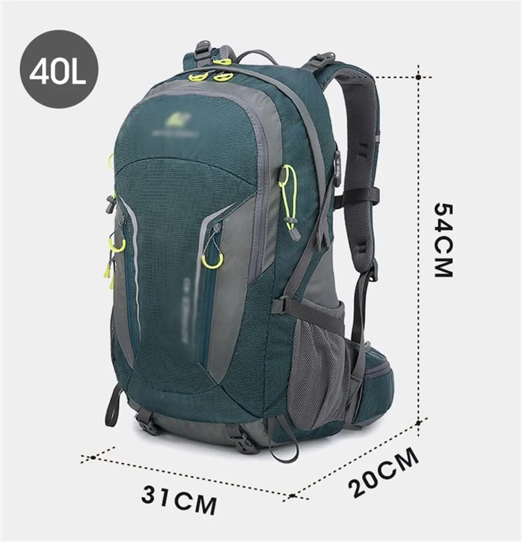 40L Sports Travel Backpack Outdoor Camping Rucksack Hiking Backpack Mountaineering Bag (D,As the picture shows)