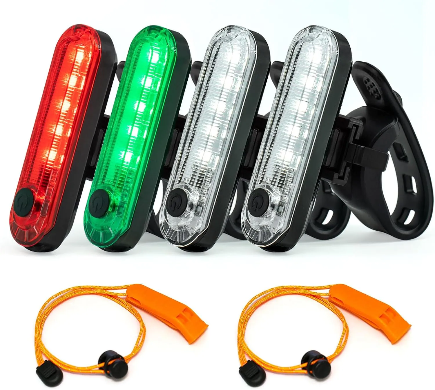 4Pack Navigation Lighting Kit Red Green Boat Bow Stern Light Marine Safey Lights for Skiff Dinghy Yacht Kayak Pontoon Sailboat Paddle Board Jet Ski Jon Bass Boat Deck Waterproof Port Starboard Light
