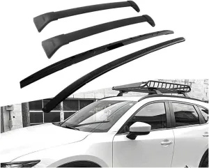 4Pcs Roof Side Rail Racks Cross Bars Crossbars Compatible for Mazda 2017-2022 CX-5 CX5