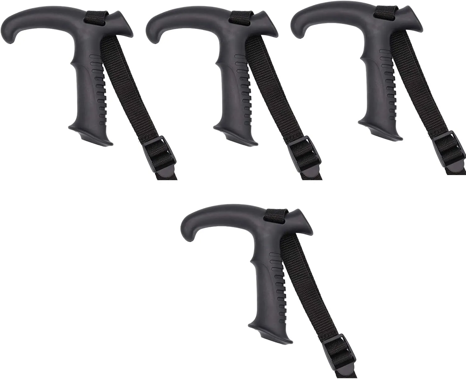 4Pcs Trekking Poles Handle Replacement Walking Cane Grip Climbing Stick Handle Comfortable Ergonomic Walking Cane Grip