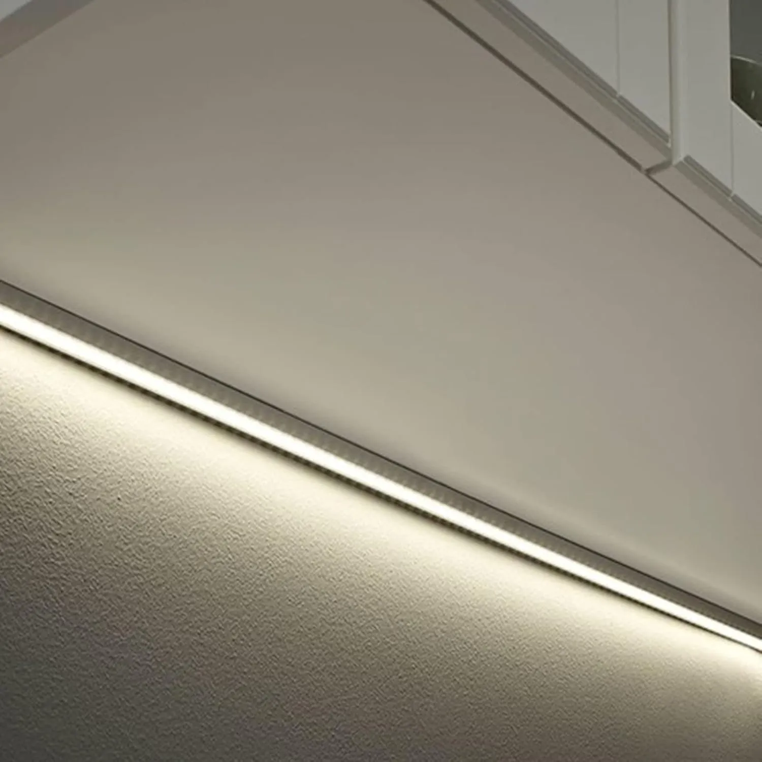 5-Pack 3.28FT Pre-Drilled Countersunk Hole LED Strip U Channel Diffuser, Matte Black Flush Mounted Under Cabinet Tape Light Aluminum Low Profile with Milky Cover (5, 3.28FT)