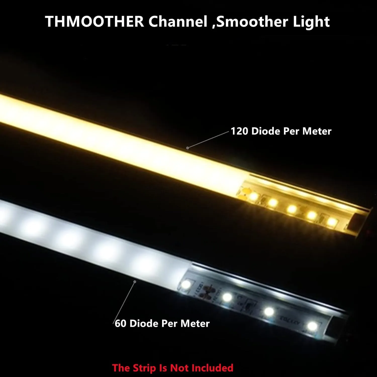 5-Pack 3.28FT Pre-Drilled Countersunk Hole LED Strip U Channel Diffuser, Matte Black Flush Mounted Under Cabinet Tape Light Aluminum Low Profile with Milky Cover (5, 3.28FT)