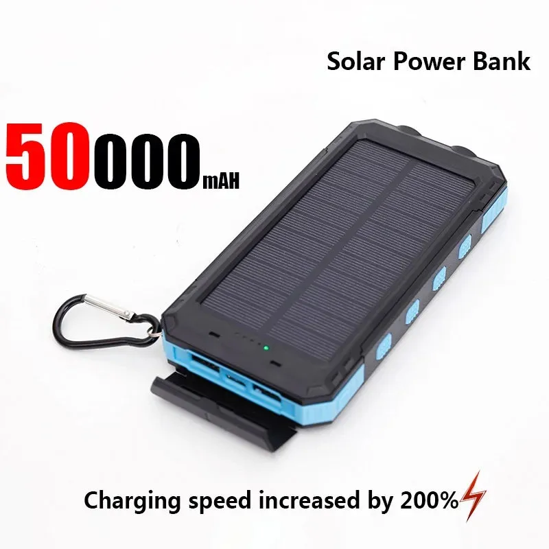 50000mAh Solar Power Bank Large Capacity