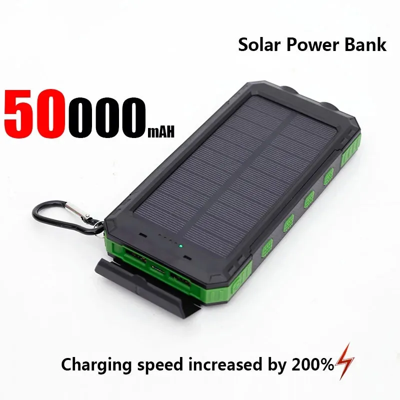 50000mAh Solar Power Bank Large Capacity
