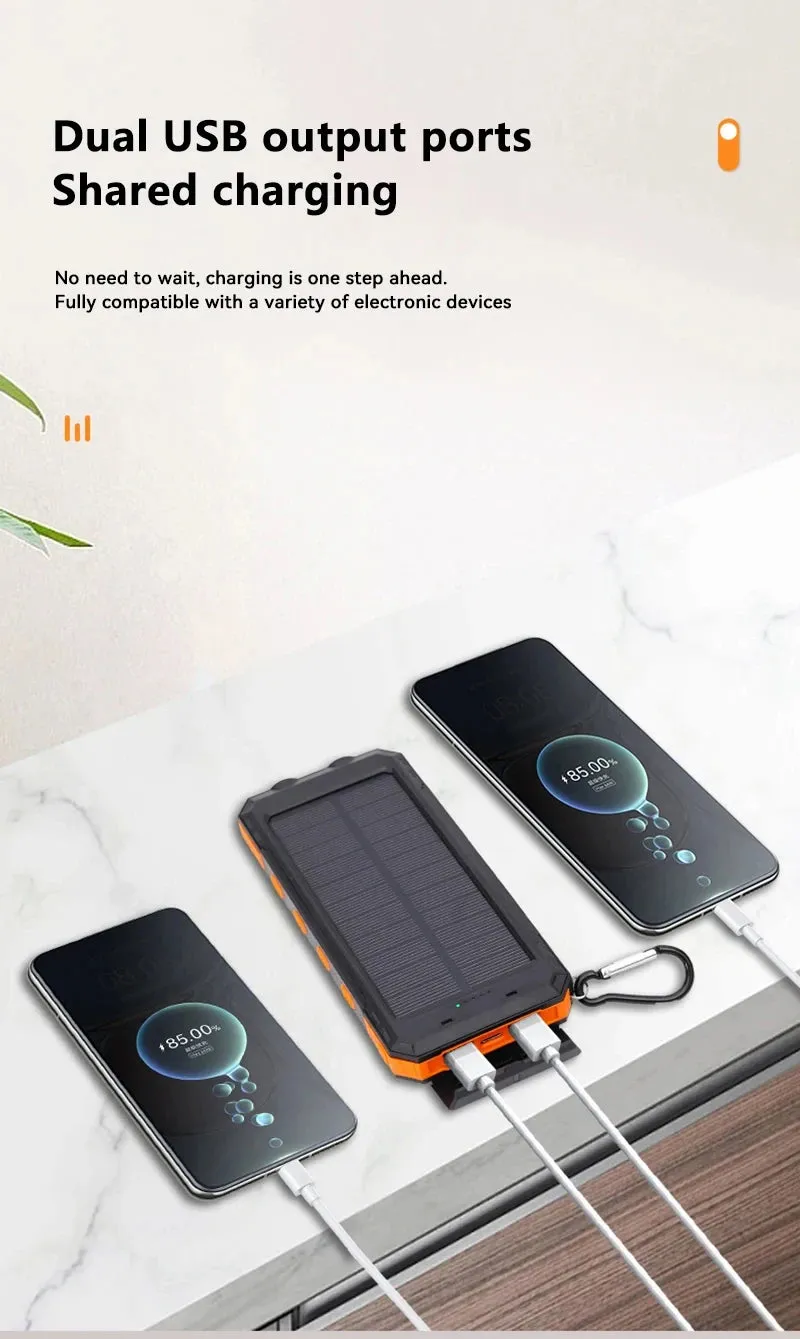 50000mAh Solar Power Bank Large Capacity