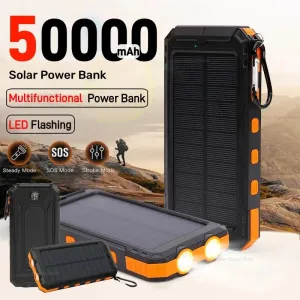 50000mAh Solar Power Bank Large Capacity