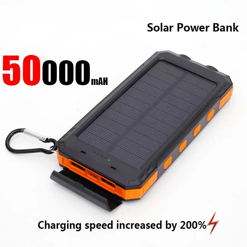 50000mAh Solar Power Bank Large Capacity