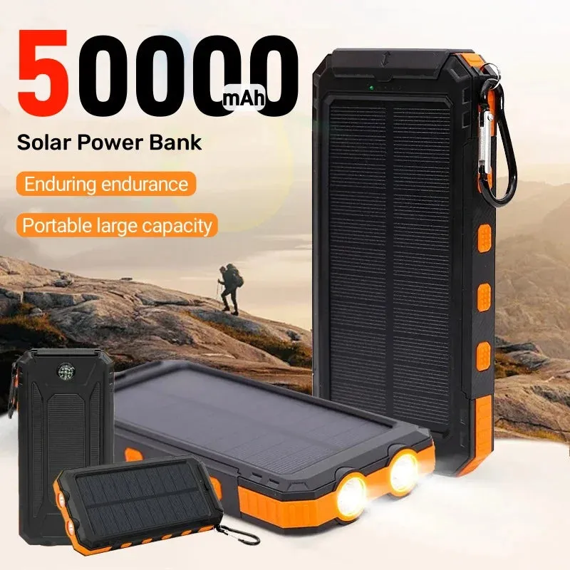 50000mAh Solar Power Bank Large Capacity