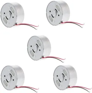 5PC R300C DC 3V-6V Micro DC Small Motor Suitable for DIY Handmade USB Mini Small Fan Toy High Speed Motor with Cable - (Speed(RPM): 5500RPM, Voltage(V): 5PCS)