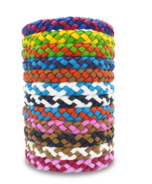 5Pcs/lot Mosquito Killer Leather Bracelet