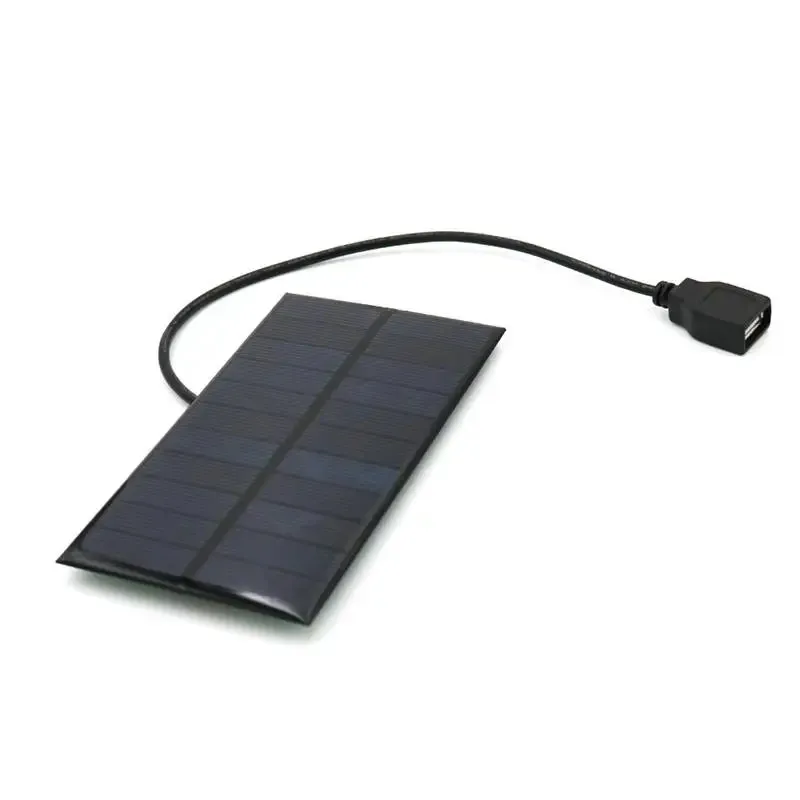 5V 300mA - 65W Solar Panel Power Bank USB Mobile Phone Charger Portable Charging Board Device for Outdoor Hiking