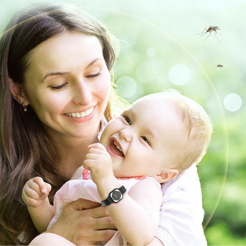 5V Clock Display Mosquito Repellent Watch Ultrasonic Anti-Mosquito Bracelet Outdoor Indoor Children And Adults Mosquito Prevention Device