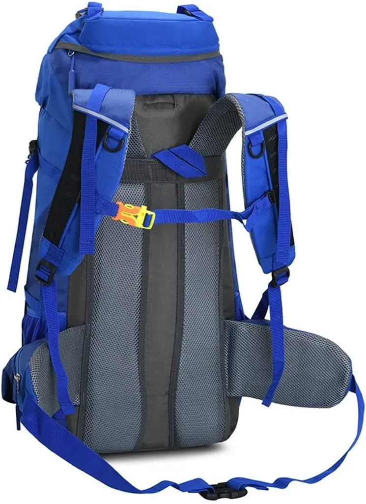 60L Mountaineering Bag Travel Backpack Outdoor Camping Rucksack Men's Backpack(C)