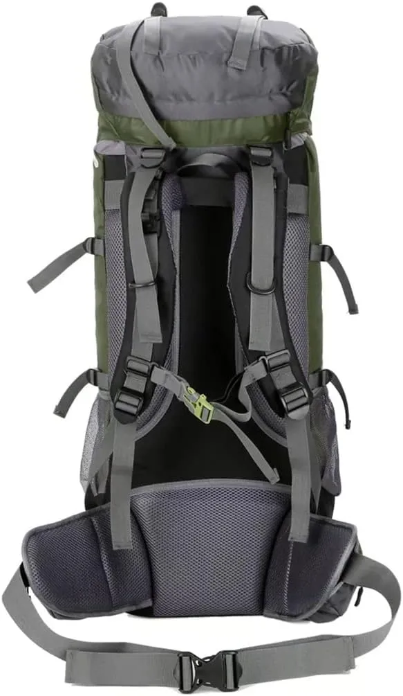 60L Outdoor Mountaineering Bag Hiking Backpack Sports Bag Mountaineering Rucksack(C)