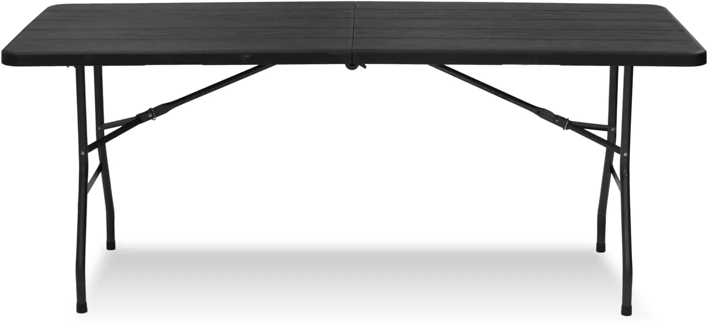 6Ft Folding Table,Lightweight Outdoor Folding Table,Perfect for Camping Picnics Durable Foldable Table with Easy Setup Ideal Portable Table for Indoor & Outdoor Use