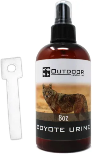 8 oz. Coyote Urine Spray with Scent Wick - Protect Your Home, Lawn and Keep Squirrels Out of Garden