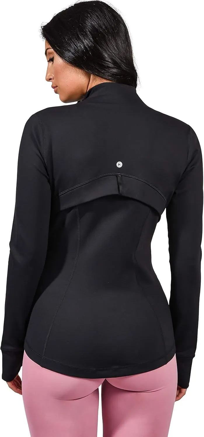 90 Degree By Reflex Women’s Lightweight, Full Zip Running Track Jacket