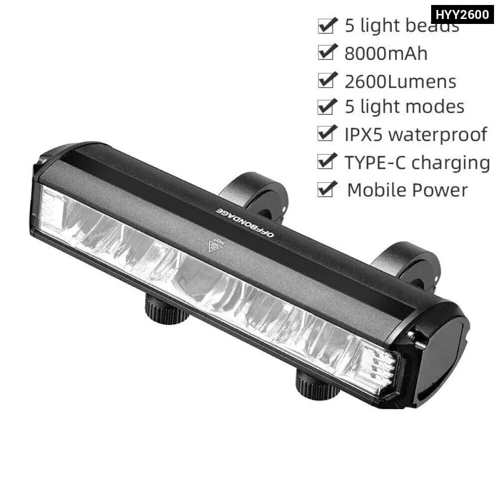 900lm Usb Waterproof and Rechargeable Bike Light