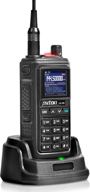 999 Channels ham Radio Dual Band Handheld Two Way Radio Waterproof walkie talkies for Adults Long Range with Wireless Frequency Copy,NOAA,VOX,Super Flashlight USB-C Charger and Li-ion Battery