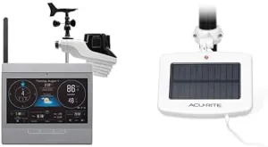 AcuRite Atlas Weather Station with Solar Power Pack and Gray HD Display for Temperature, Humidity, Wind Speed and Direction with Hyperlocal Forecast, Programmable Alerts, and Built-in Barometer