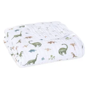 aden   anais Essentials Dream Blanket, Muslin Baby Blankets for Girls & Boys, Ideal Lightweight Newborn Nursery & Crib Blanket, Dino Jungle