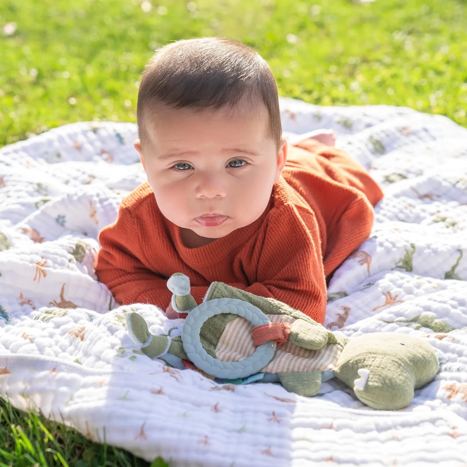 aden   anais Essentials Dream Blanket, Muslin Baby Blankets for Girls & Boys, Ideal Lightweight Newborn Nursery & Crib Blanket, Dino Jungle