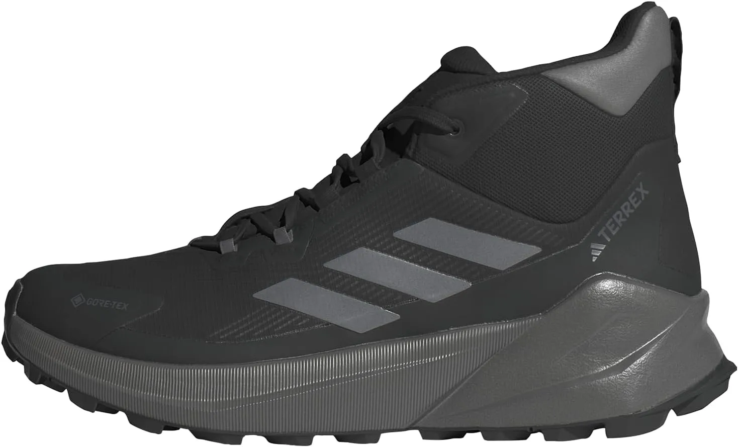 Adidas NJB86 Men's Trekking Shoes, Trails Maker, 2.0 Midcut, Gore-Tex Hiking, Core Black/Carbon/Gray Four (IE9062), 25.0 cm