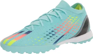 adidas Unisex X Speedportal.3 Turf Soccer Shoe, Clear Aqua/Solar Red/Power Blue, 11.5 US Men
