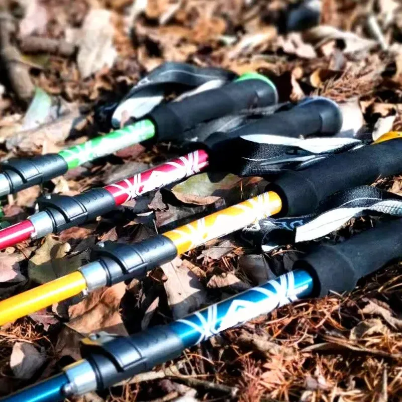 Adjustable 5-Section Trekking Pole for Stability & Comfort