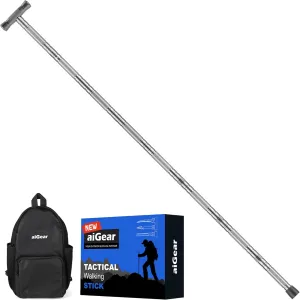 aiGear Hiking Walking Stick Hiking Poles with Adjustable Height, Outdoor 8 Tubes Walking Sticks for Hiking Trekking Men Women
