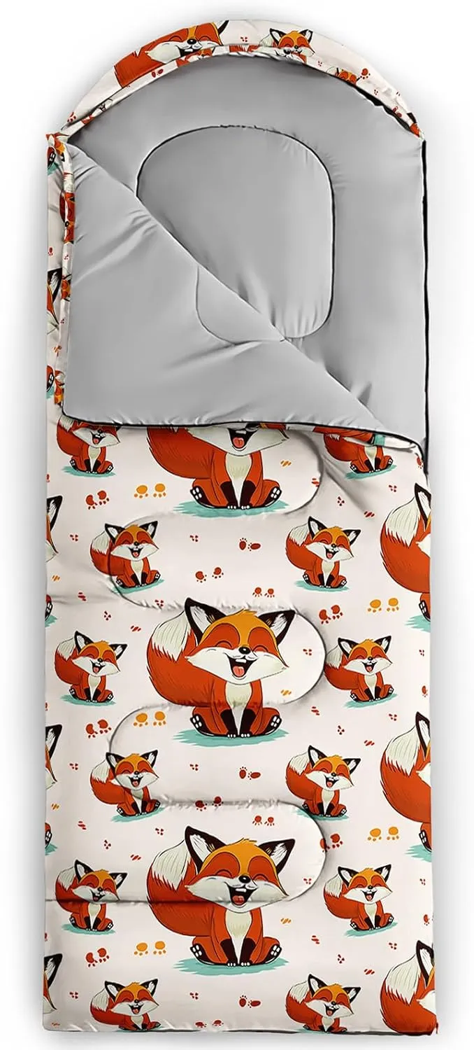 AILONEN Cartorn Plants Camping Sleeping Bags for Adults,3 Season Warm & Cool Weather,Lightweight,Waterproof Sleeping Bags,Camping Gear Equipment