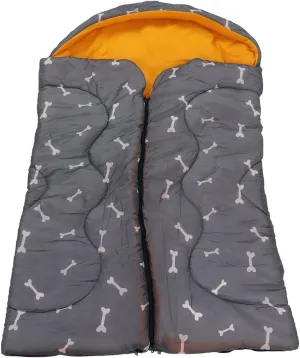 Aladeno Camping Sleeping Bag 2 Way Zipper Waterproof Camping Essentials Breathable Lightweight Sleeping Bag with Hood for Pets Camping Gear Equipment Traveling and Outdoors
