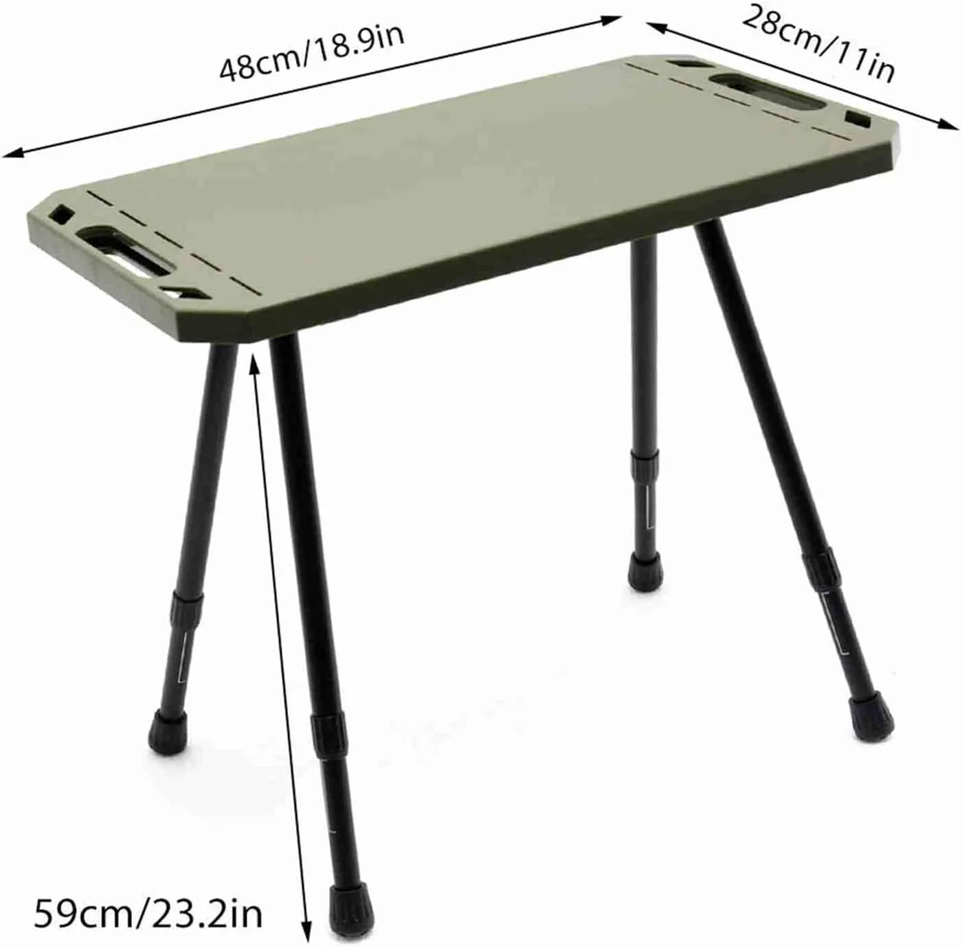 Alomejor Camping Table Foldable Portable Lightweight Outdoor Picnic Table with Adjustable Height for Camping Picnics