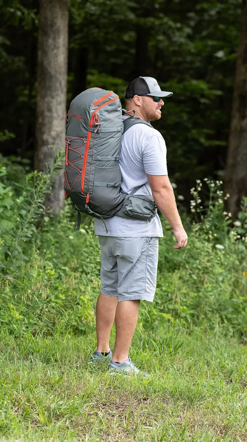 ALPS Mountaineering Canyon 55L, Gray/Chili