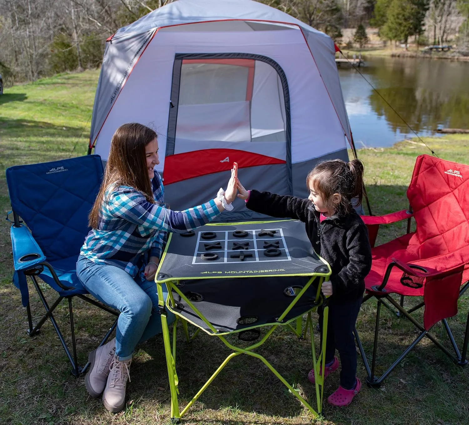 ALPS Mountaineering Eclipse Portable, Compact Camping and Game Table with Carry Bag