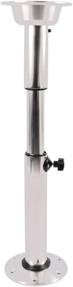 Aluminum Adjustable Table Pedestal Stand 28 inch Marine Boat Caravan Motor-Home Table Pedestal Stand Base for Marine Boat