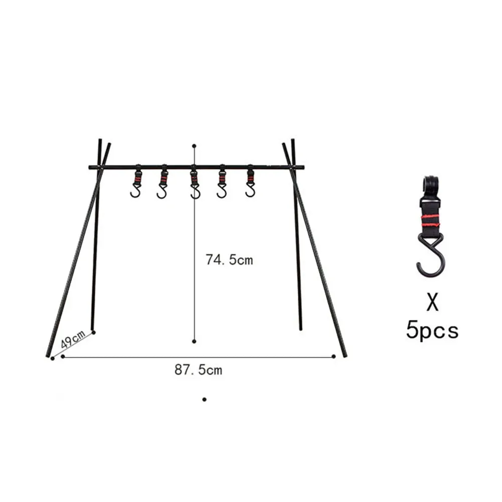 Aluminum Alloy Tripod Lantern Stand for Camping and Hiking
