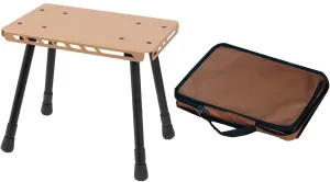 Aluminum Alloys Folding Small Chair Small Table for Camping Picnics Practical 2 in 1 Folding Table Stool Outdoor Camping
