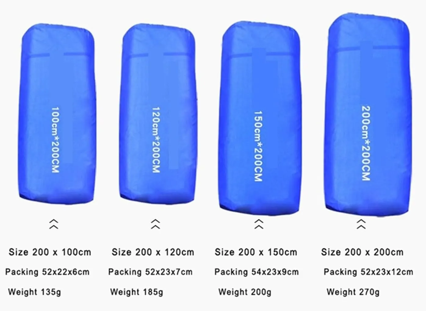 Aluminum Backing Insulating Foam Moistureproof Camping Mats Outdoor Hiking Blanket Cushion Tent Pads (Color : A, Size : 200 X 200 cm)