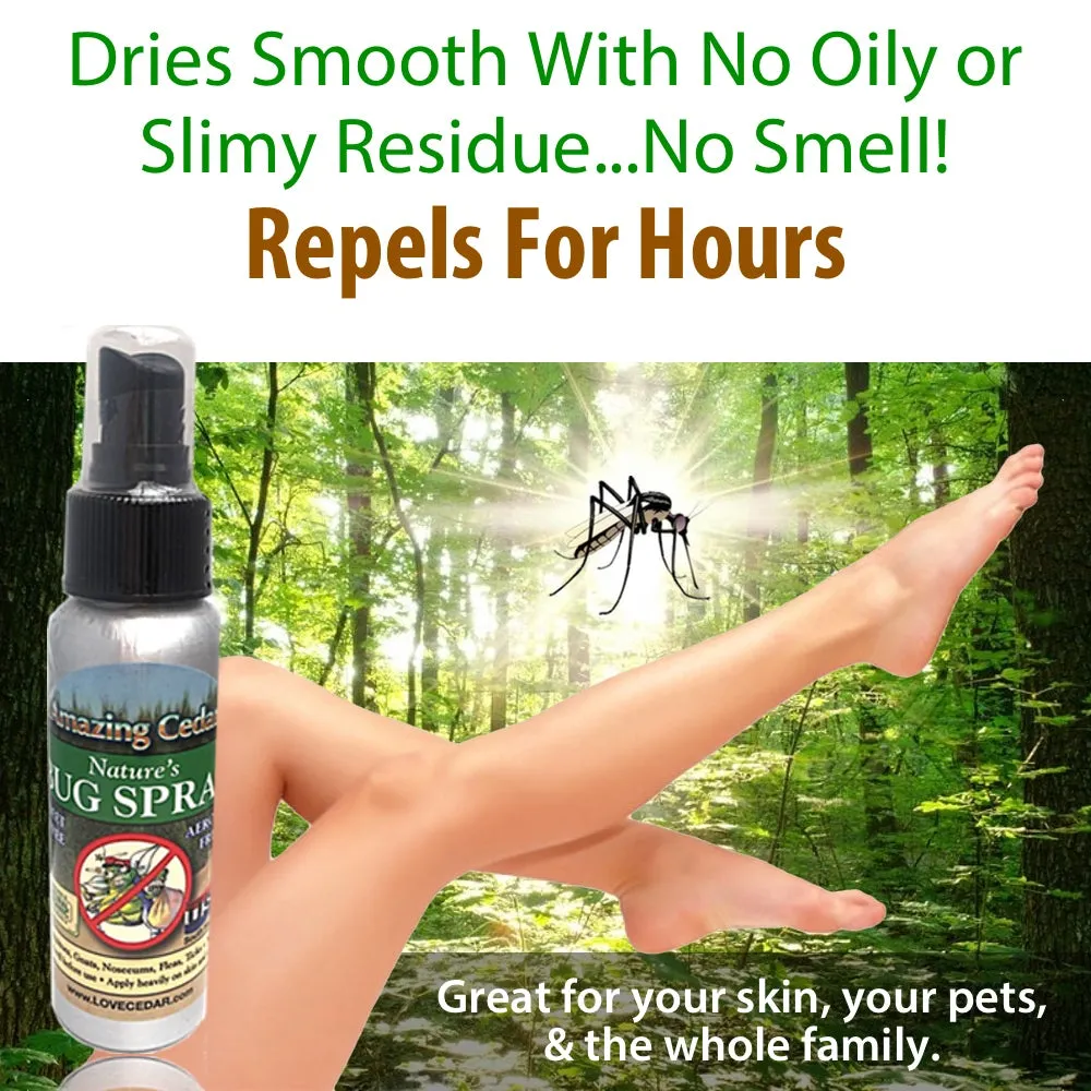 Amazing Cedar™ All Natural Mosquito Bug Spray Kit For Kids, Pets, Whole Family-Refill Concentrate