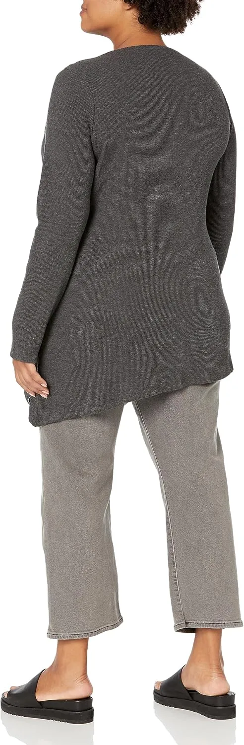 Andrew Marc Women's Long Sleeve Thermal Asymmetric Tunic (Regular & Plus Sizes)